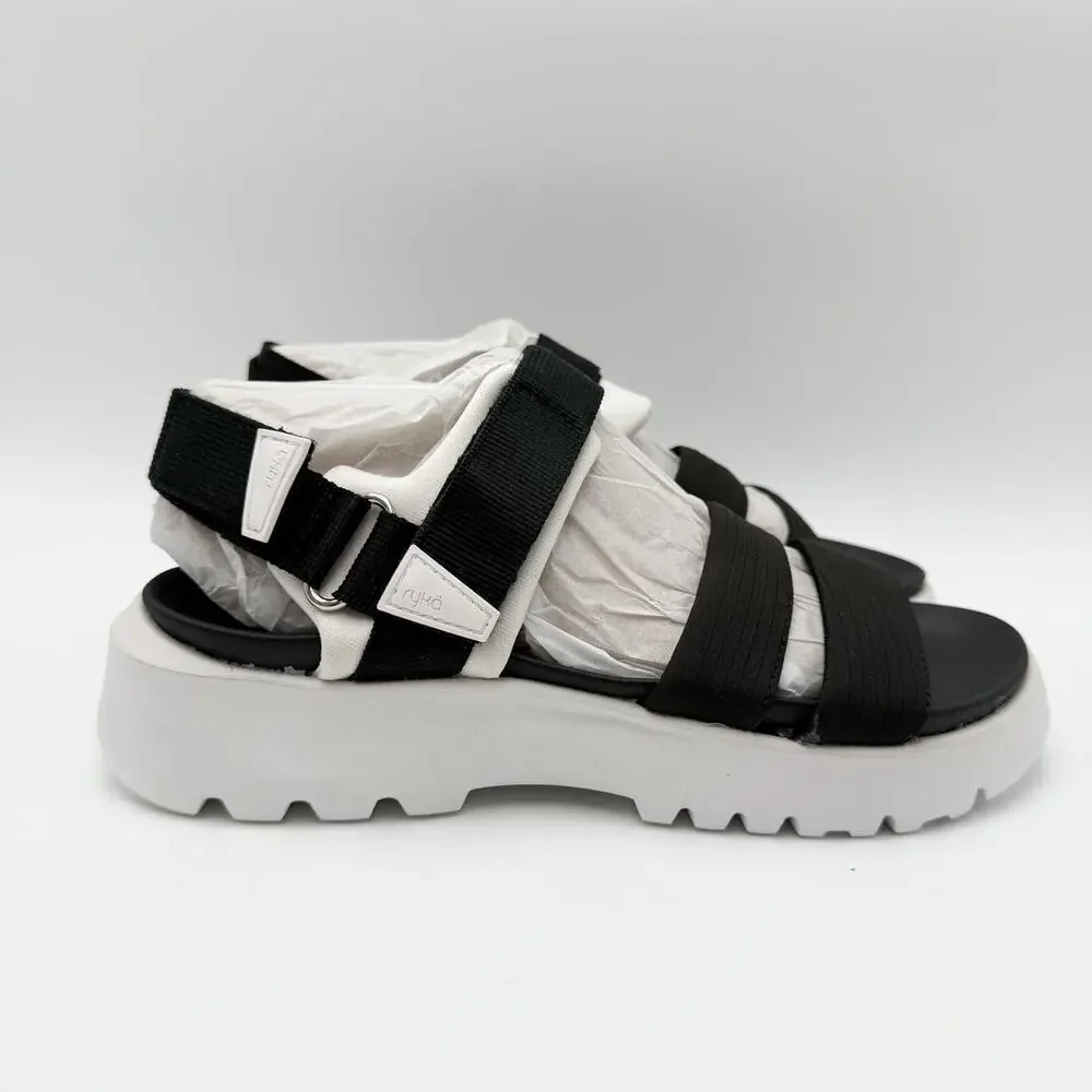 Ryka Womens Beyond Sandals Size 5.5 M EU 35.5 Black NIB